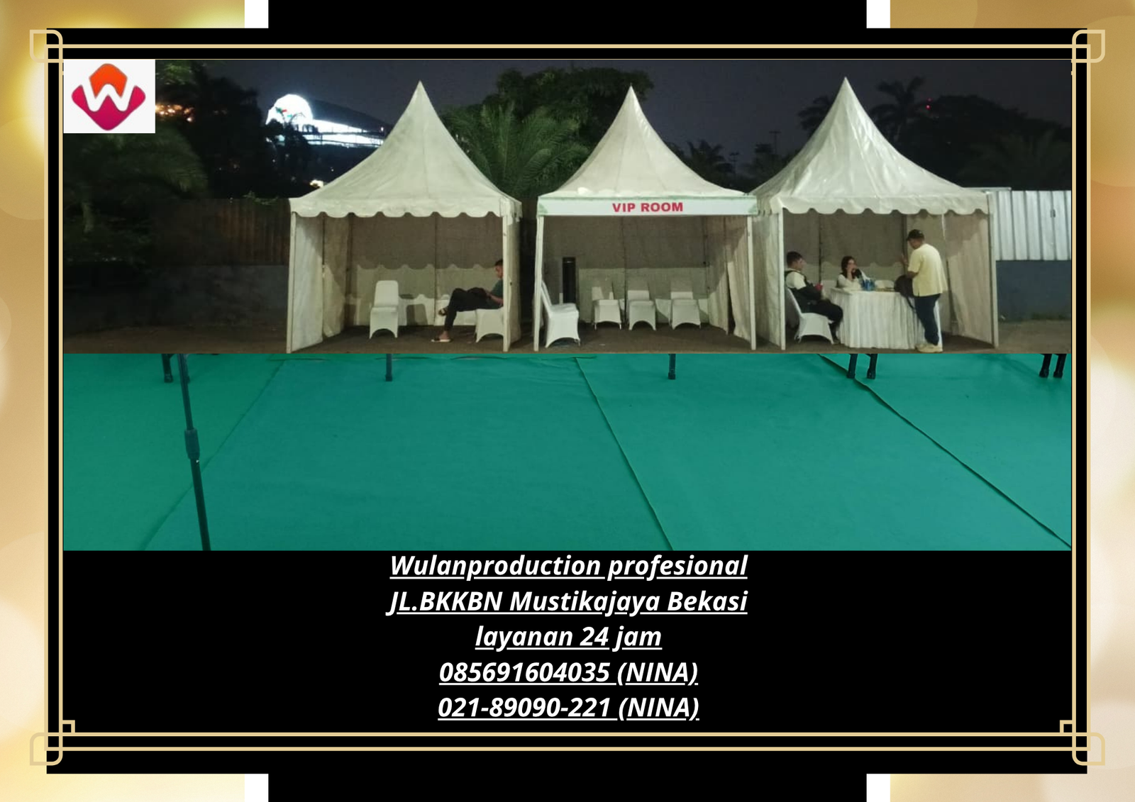 Jasa Sewa TENDA KERUCUT PUTIH FLOORING KARPET Jakarta