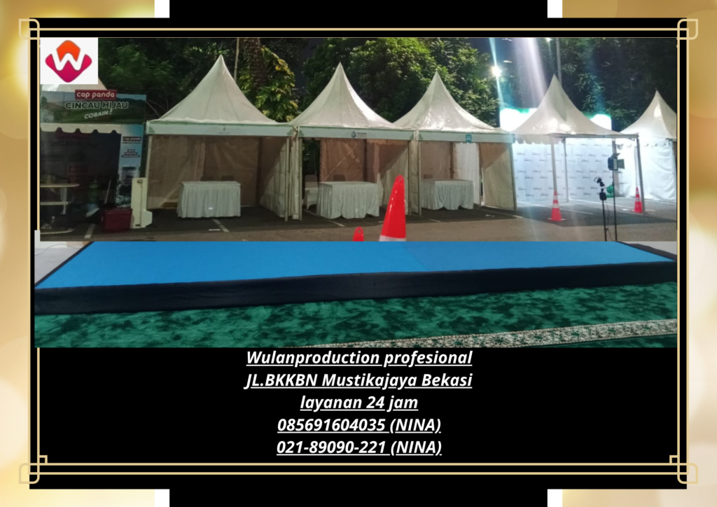 Jasa Sewa TENDA KERUCUT PUTIH FLOORING KARPET Jakarta