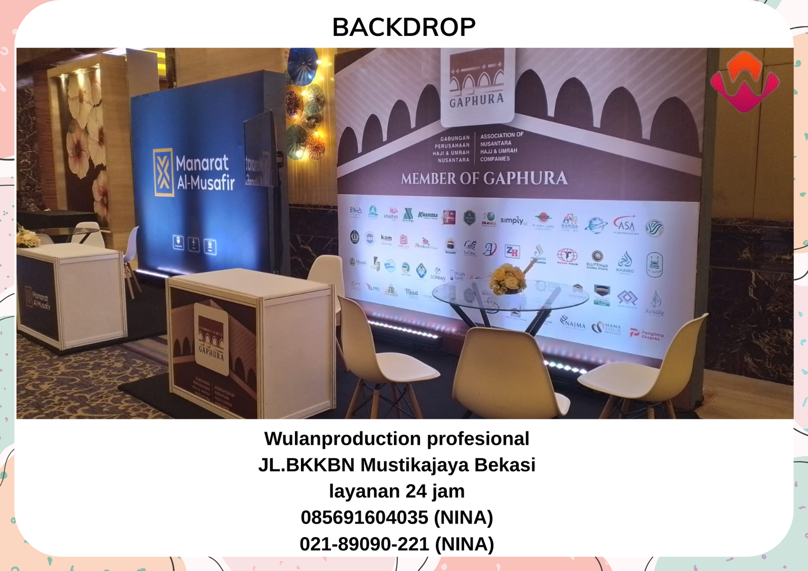 Rental BACKDROP Bermutu Area Karawang