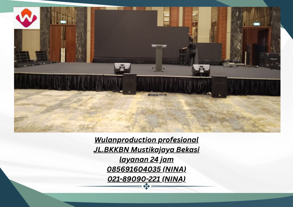 Rental BACKDROP PANGGUNG PODIUM Cikarang