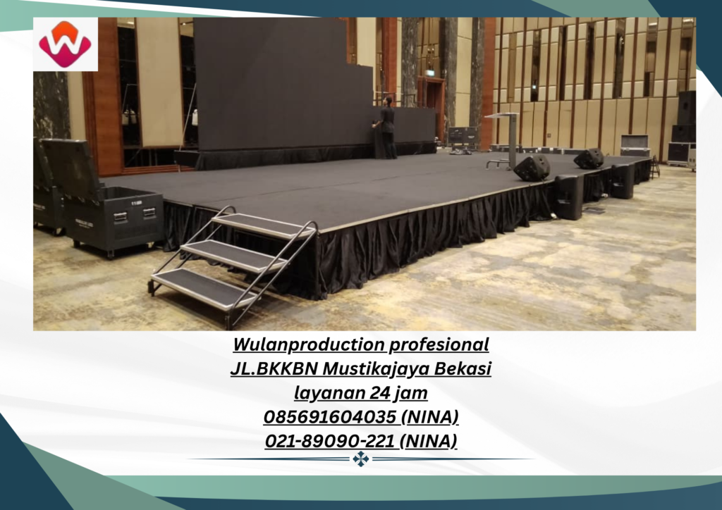 Rental BACKDROP PANGGUNG PODIUM Cikarang