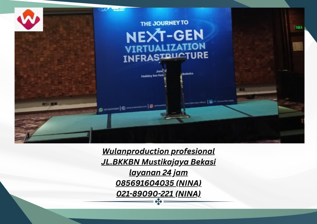 Rental BACKDROP PANGGUNG PODIUM Cikarang