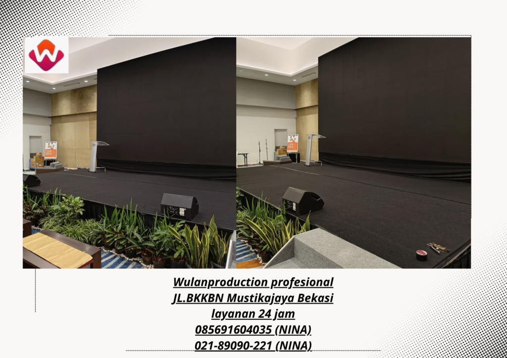 Rental BLACK KARPET For STAGE PARTISI FOH BACKDROP KAIN Depok