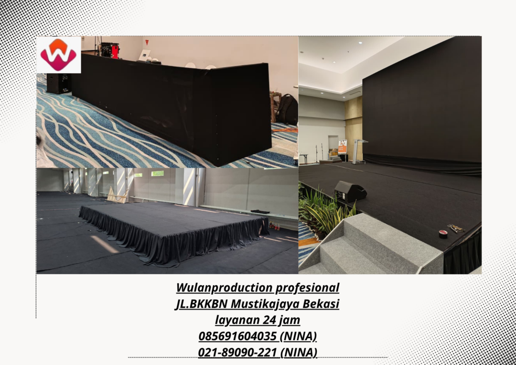 Rental BLACK KARPET For STAGE PARTISI FOH BACKDROP KAIN Depok