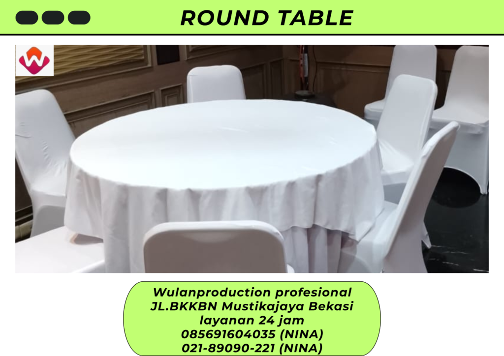 Rental ROUND TABLE d120cm KURSI FUTURA Jakarta