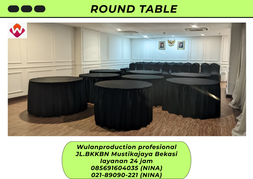 Rental ROUND TABLE d120cm KURSI FUTURA Jakarta