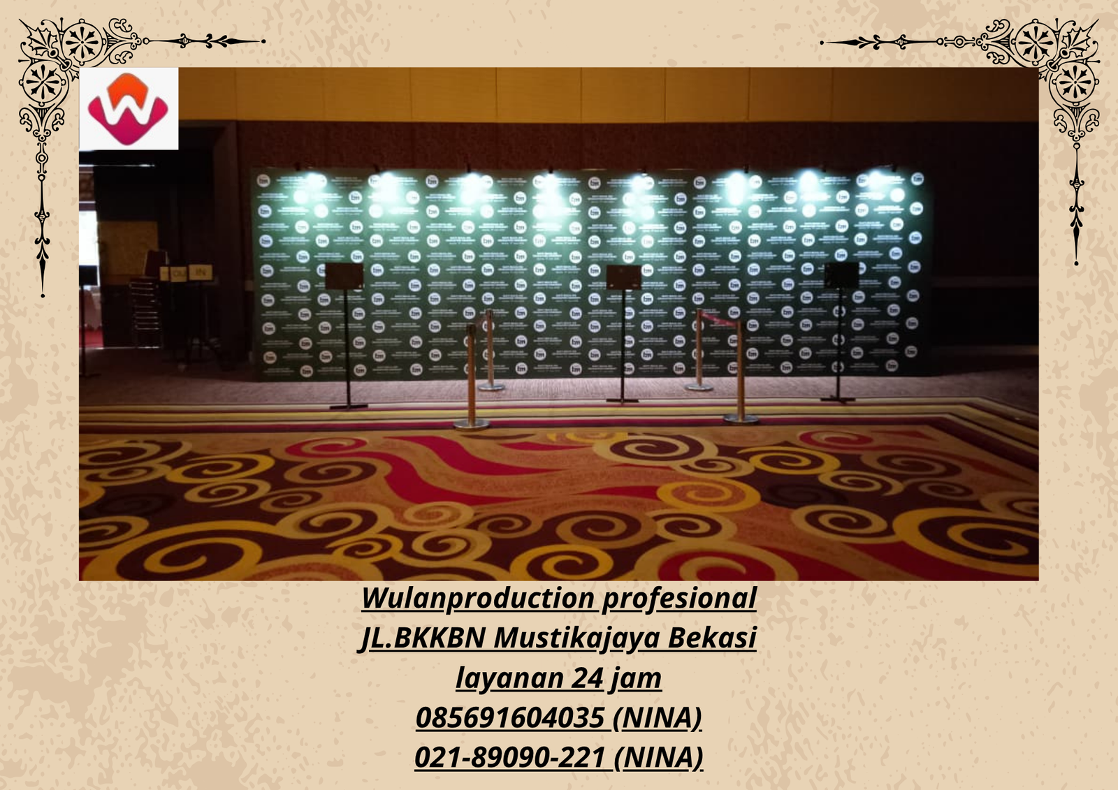 Sewa BACKDROP PHOTOBOOTH LAMPU SPOT LIGHT Bogor