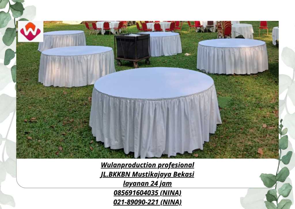 Sewa Cover MEJA STRETCH Cover KURSI STRETCH ALAT CATERING Jakarta