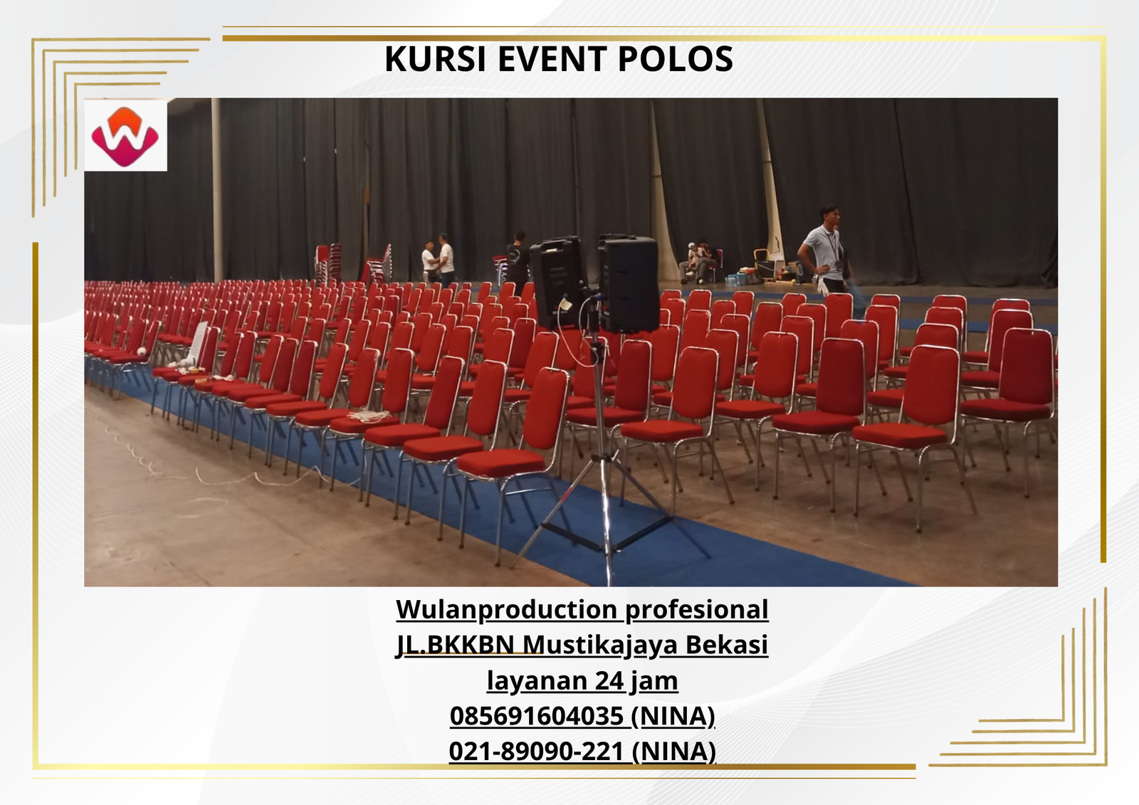 Sewa KURSI EVENT POLOS Sukagalih Megamendung Bogor