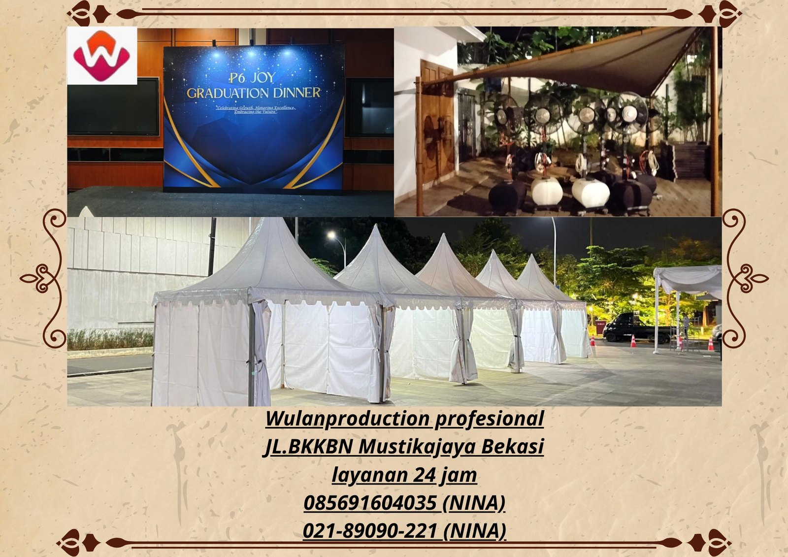 Sewa MISTY FAN TENDA SARNAFIL BACKDROP Jakarta Selatan