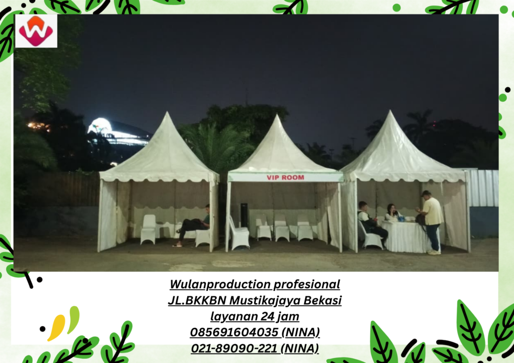 Sewa TENDA KERUCUT SARNAFIL LAMU SOROT Event Senayan Park