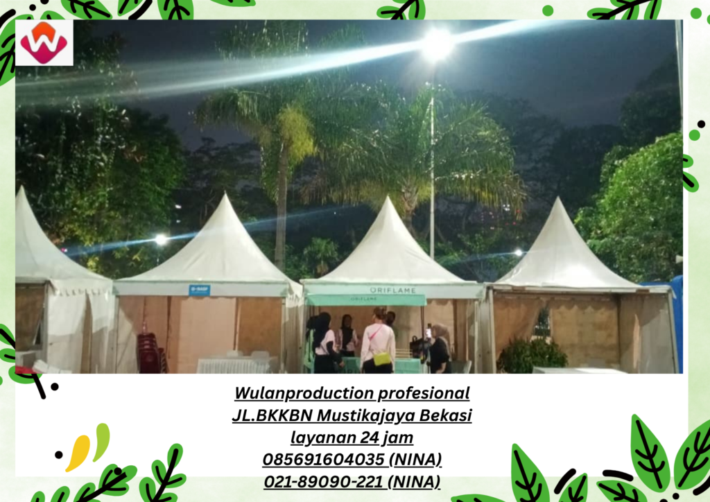 Sewa TENDA KERUCUT SARNAFIL LAMU SOROT Event Senayan Park