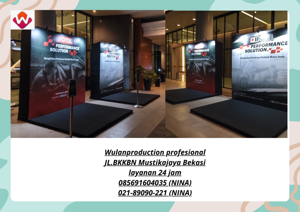 Sewa BACKDROP Flexy Dan FLOORING Hotel Harris Sumarecon Bekasi 