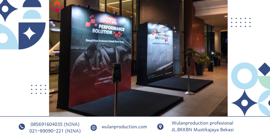Sewa BACKDROP Flexy FLOORING KARPET Hitam Jakarta