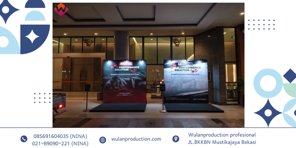 Sewa BACKDROP Flexy FLOORING KARPET Hitam Jakarta