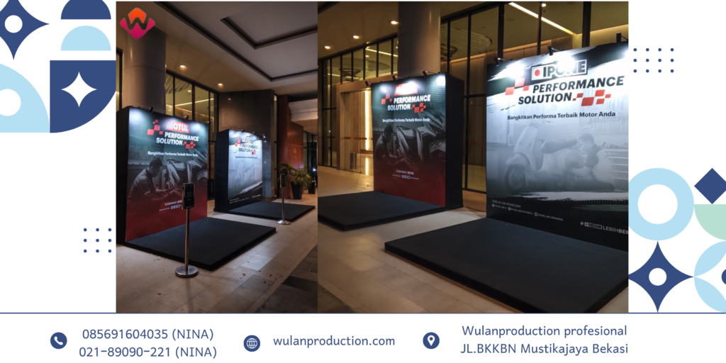 Sewa BACKDROP Flexy FLOORING KARPET Hitam Jakarta