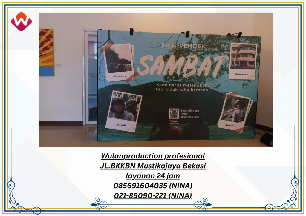 Sewa BACKDROP Plus Flexy Event Gedung Pariwisata Cikarang