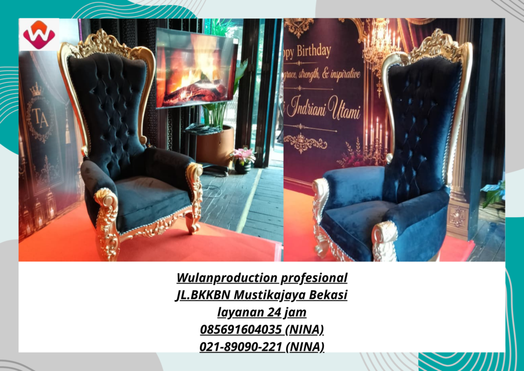 Sewa KURSI SYAHRINI Hitam Hotel Sudirman Jakarta
