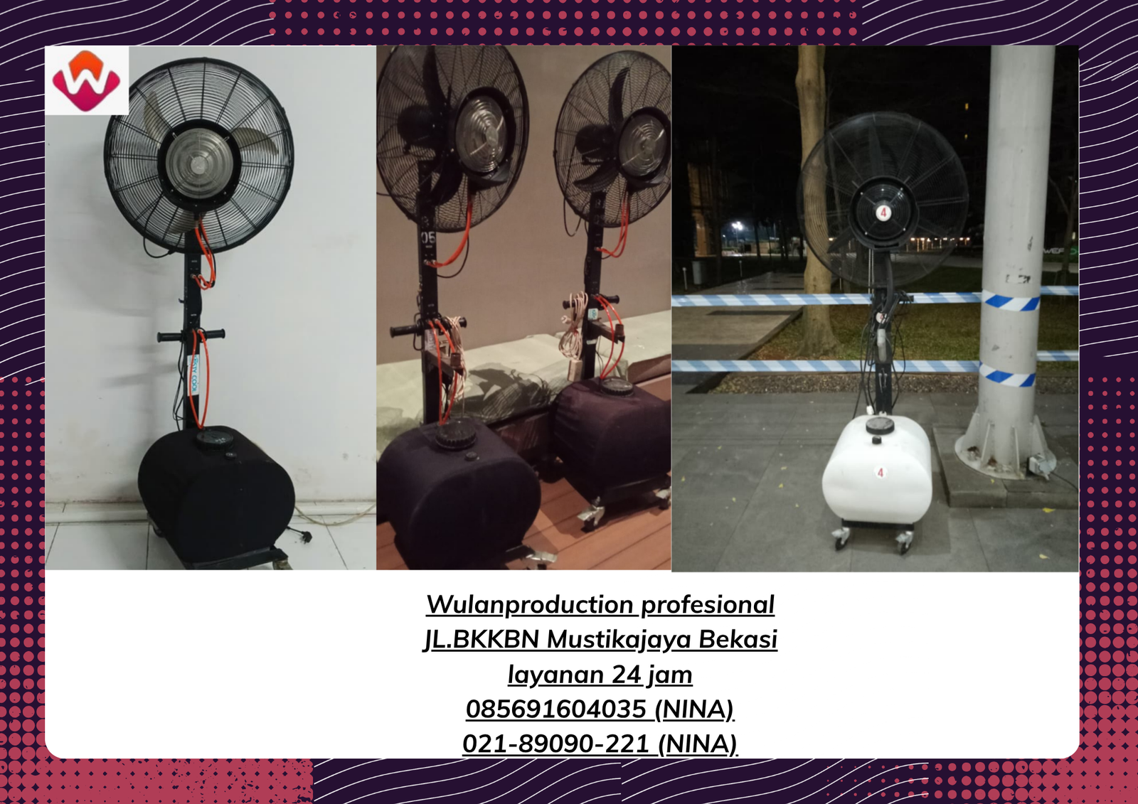 Sewa MISTY FAN KIPAS BLOWER UAP AIR Jakarta Barat