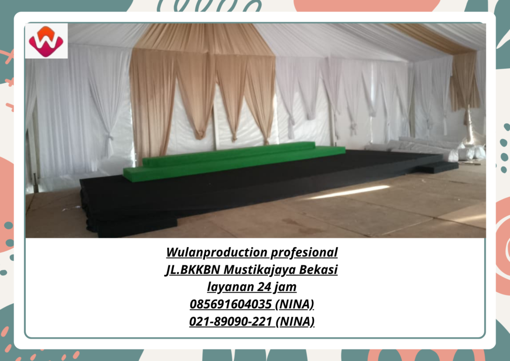 Sewa PANGGUNG Plus Anak Tangga Cover KARPET Buana Karawang