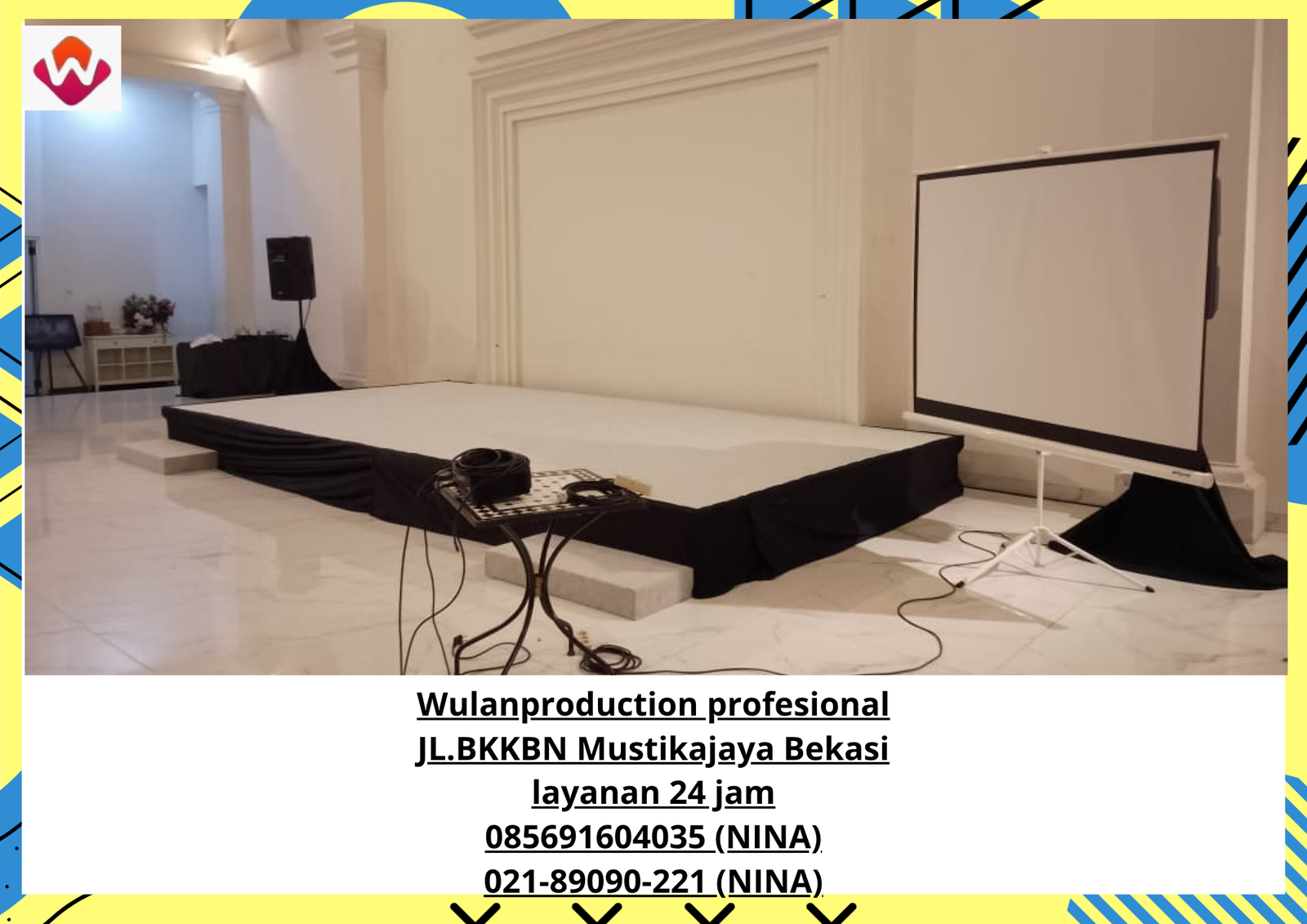 Sewa PANGGUNG STAGE KARPET BUANA Event The Manor Andara Jakarta