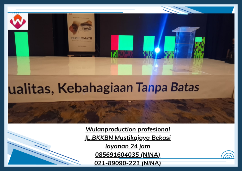 Sewa PANGGUNG STAGE MELAMINTO PODIUM ACRYLIC Senayan Jakarta