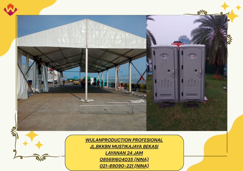 Sewa PORTABLE TOILET VIP Dan TENDA RODER Lengkap Jakarta