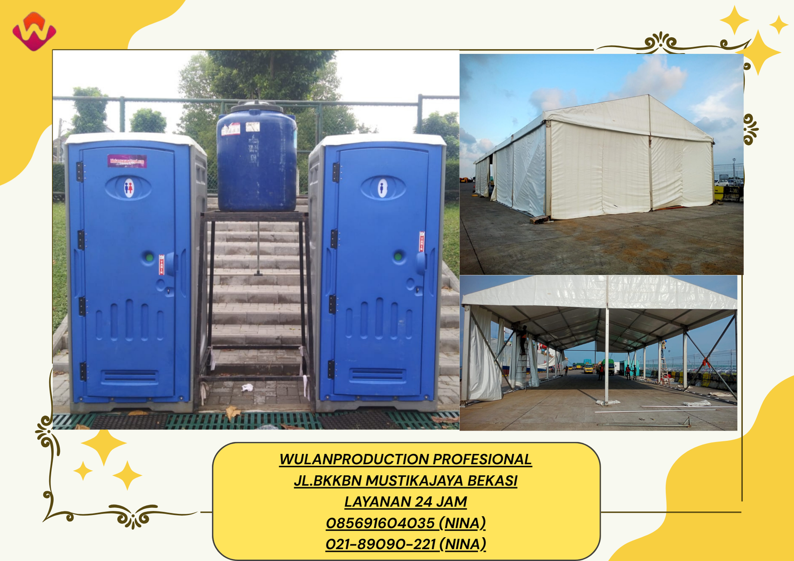 Sewa PORTABLE TOILET VIP Dan TENDA RODER Lengkap Jakarta