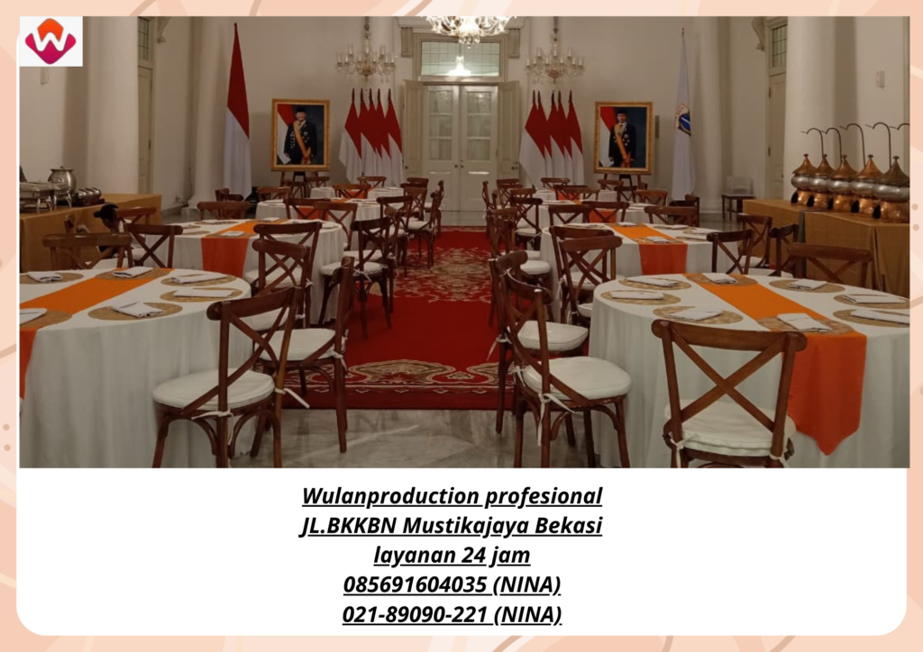 Sewa ROUND TABLE Lengkap KURSI CROSSBACK Jakarta
