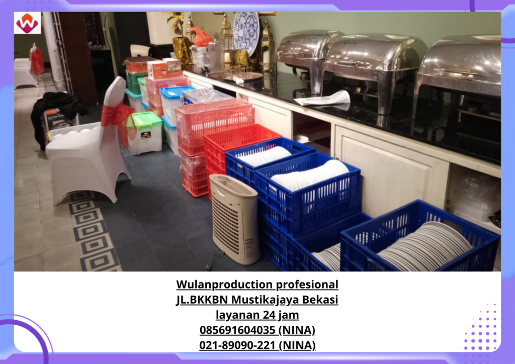 Rental ALAT CATERING KURSI COVER PUTIH PITA MERAH Menteng
