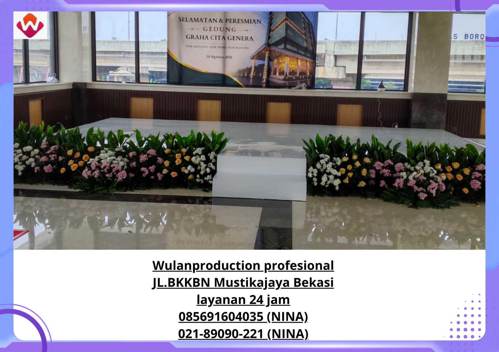 Rental PANGGUNG MELAMINTO Event PT.bangun Mitra Jaya Kalimalang