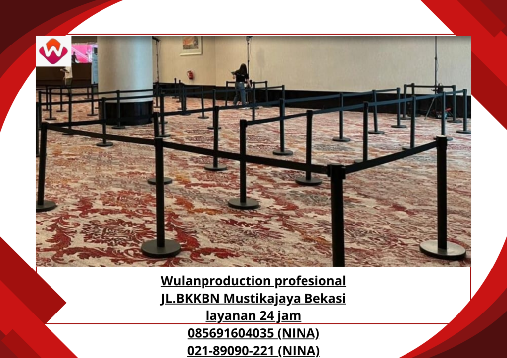Rental TIANG ANTRIAN HITAM Jakarta
