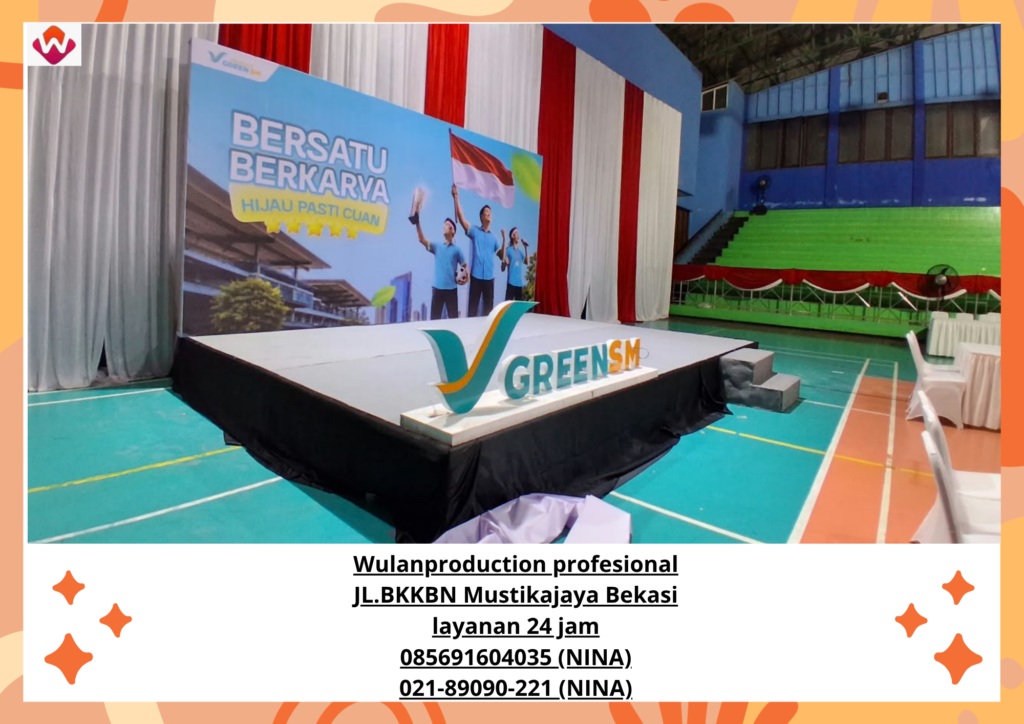 Rental TIRAI MEJA PANGGUNG BACKDROP KURSI Tanjung Priok
