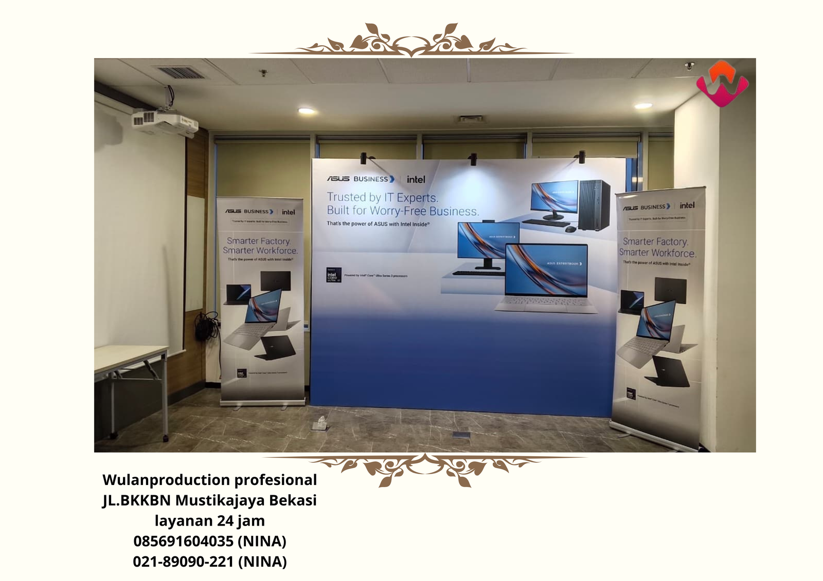 Sewa BACKDROP Flexy Event The Kensington Office Tower Kemang