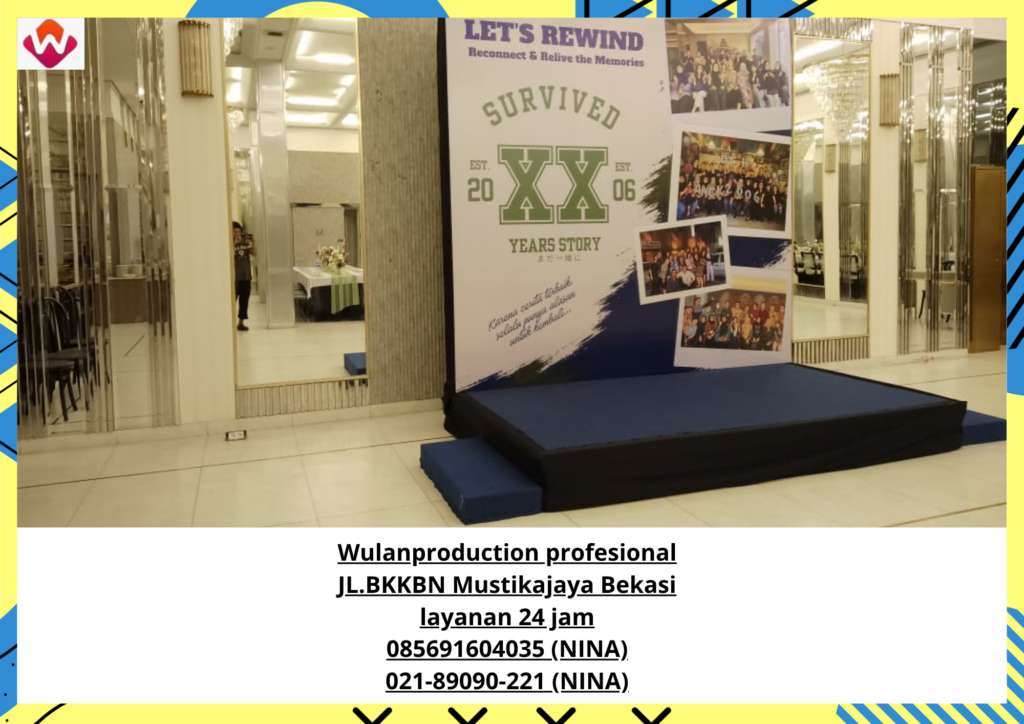 Sewa BACKDROP PHOTO BOOTH STAGE KARPET BIRU Karawang 