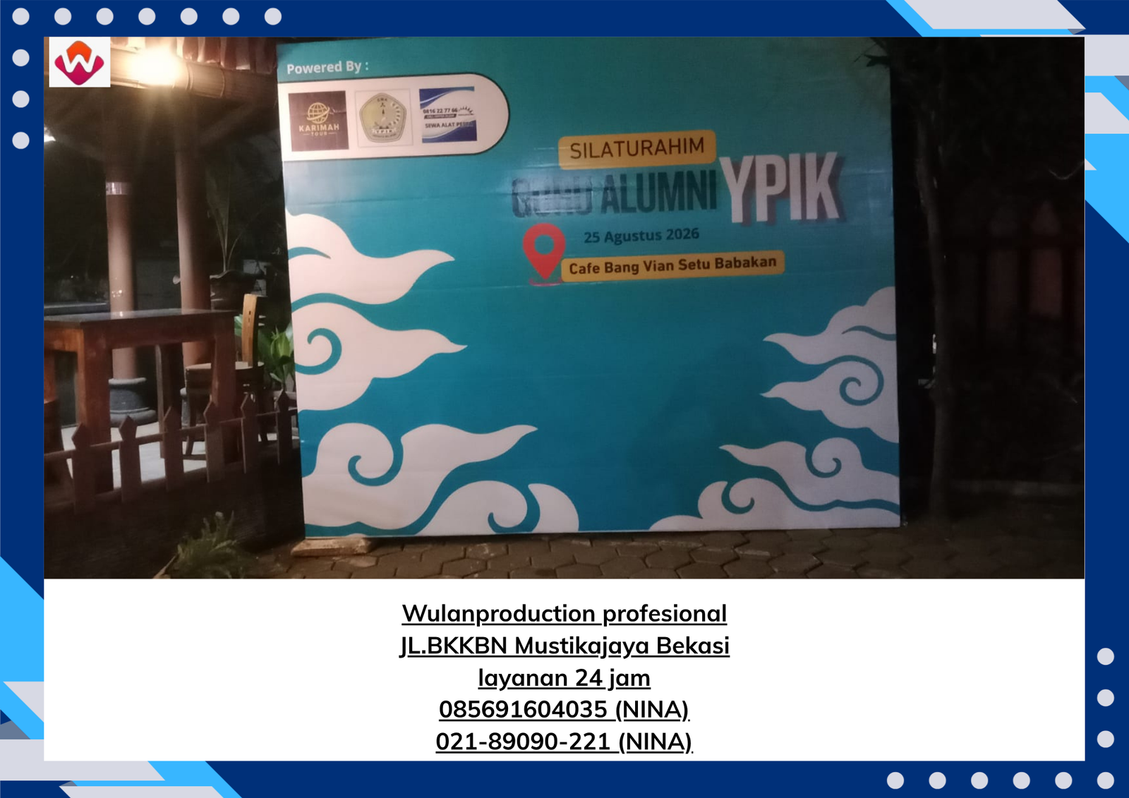 Sewa BACKDROP UKURAN 2.5x3 Wilayah Jakarta