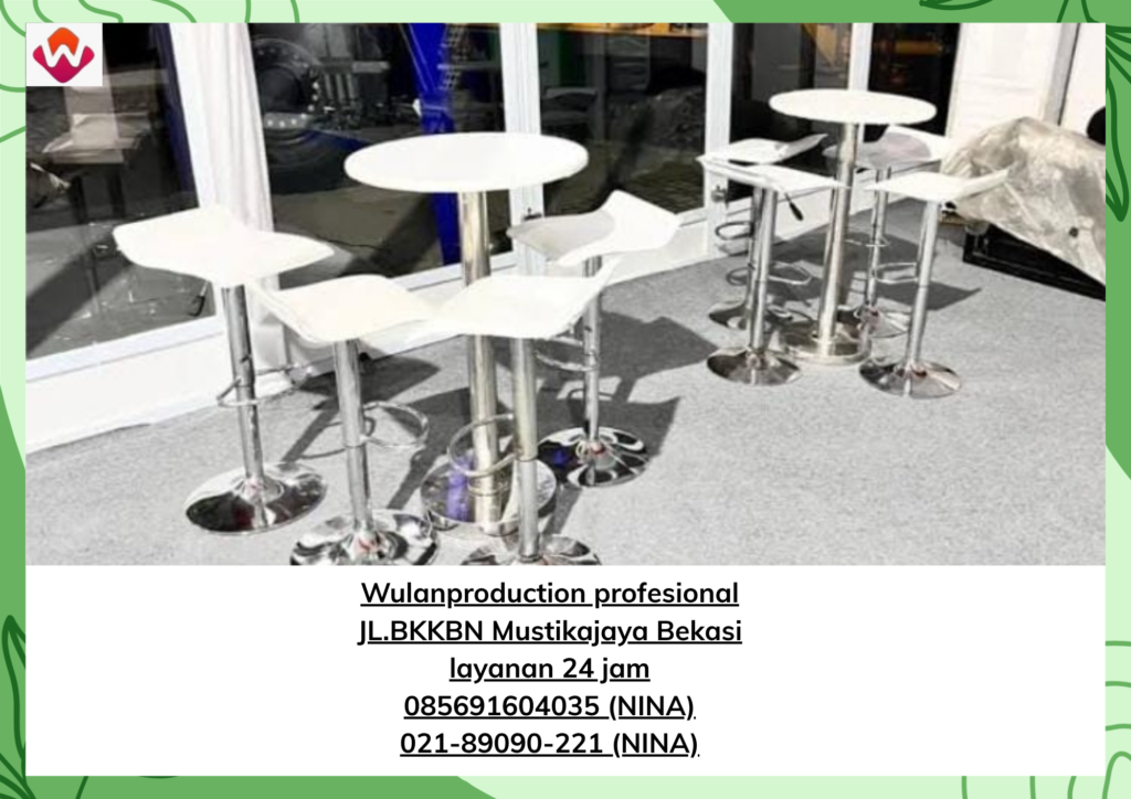 Sewa BARSTOOL Putih KURSI BAR Kotak Jakarta