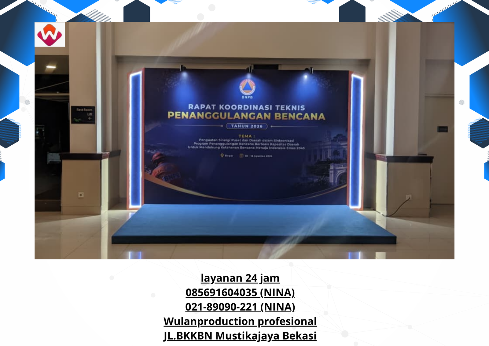 Sewa FLOORING FIN KARPET BACKDROP WINGS LED Depok