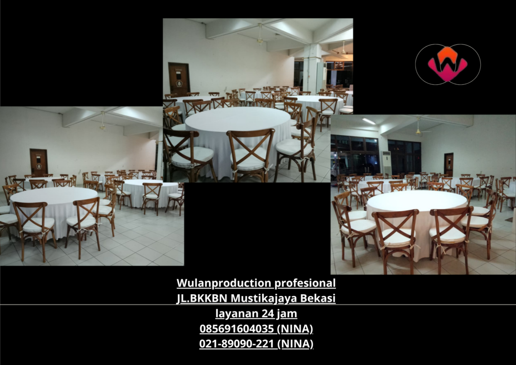 Sewa KURSI CROSS BACK ROUND TABLE MEJA IBM MEJA BAR Lebak Bulus Jakarta Selatan