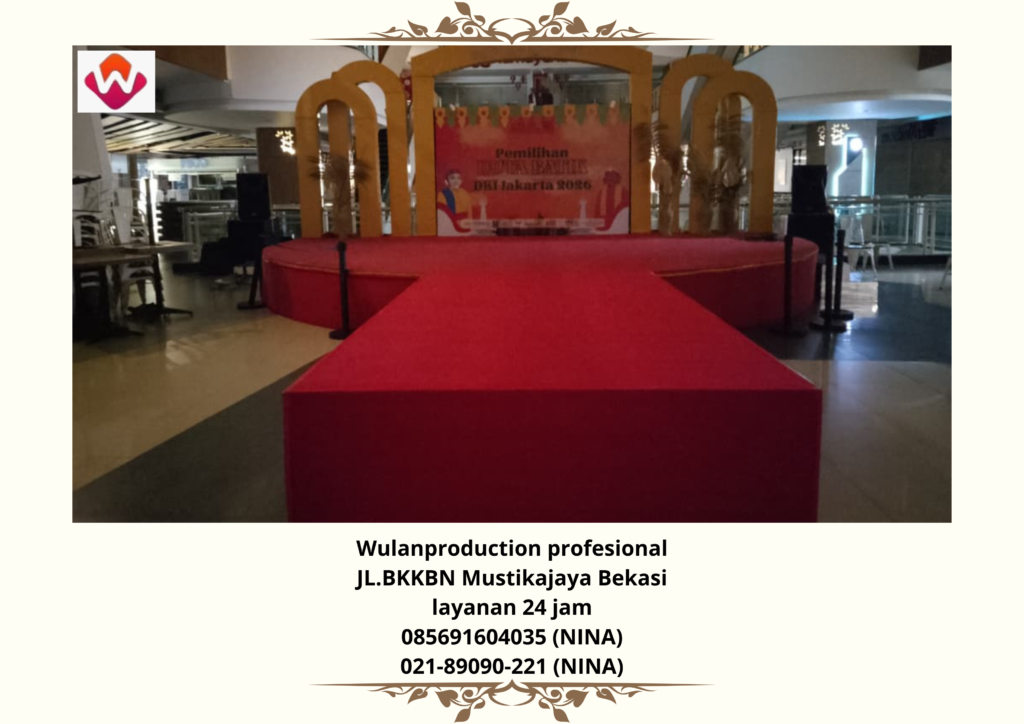 Sewa STAGE Custom KARPET BACKDROP Event City Plaza Jatinegara