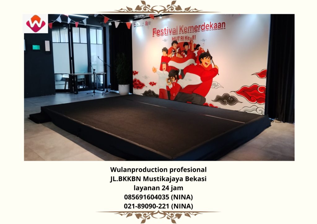 Sewa STAGE Custom KARPET BACKDROP Event City Plaza Jatinegara