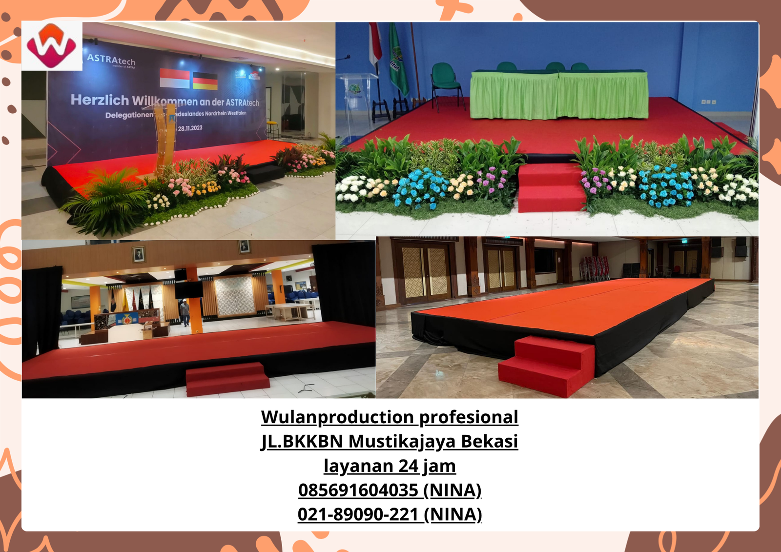 Sewa STAGE Custom KARPET Merah Jakarta