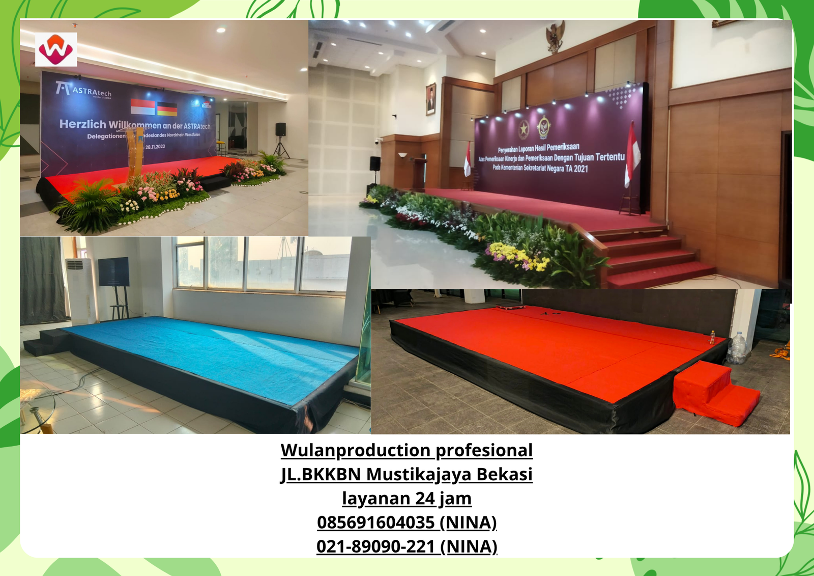 Rental PANGGUNG BACKDROP KARPET Jakarta Utara (No.Hp 085691604035 / 021-89090-221)