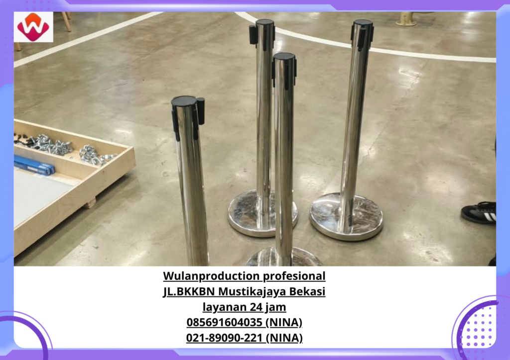 Rental TIANG ANTRIAN Stainless Pita Tarik Jakarta(No.HP 085691604035 / 021-89090-221)