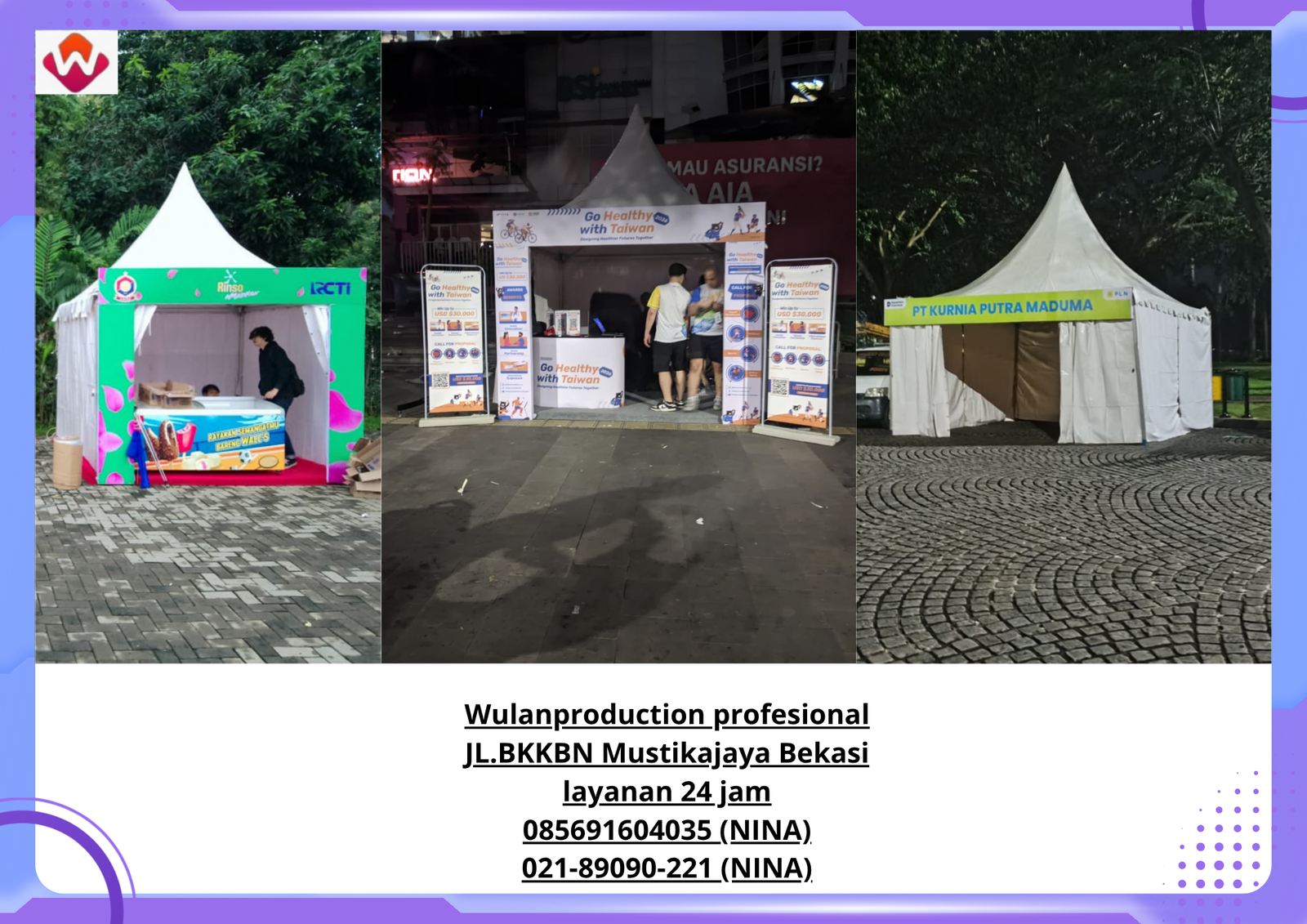 Sewa FASCIA Untuk Banner Tenda Kerucut Bekasi (NO.HP 085691604035 / 021-89090-221)