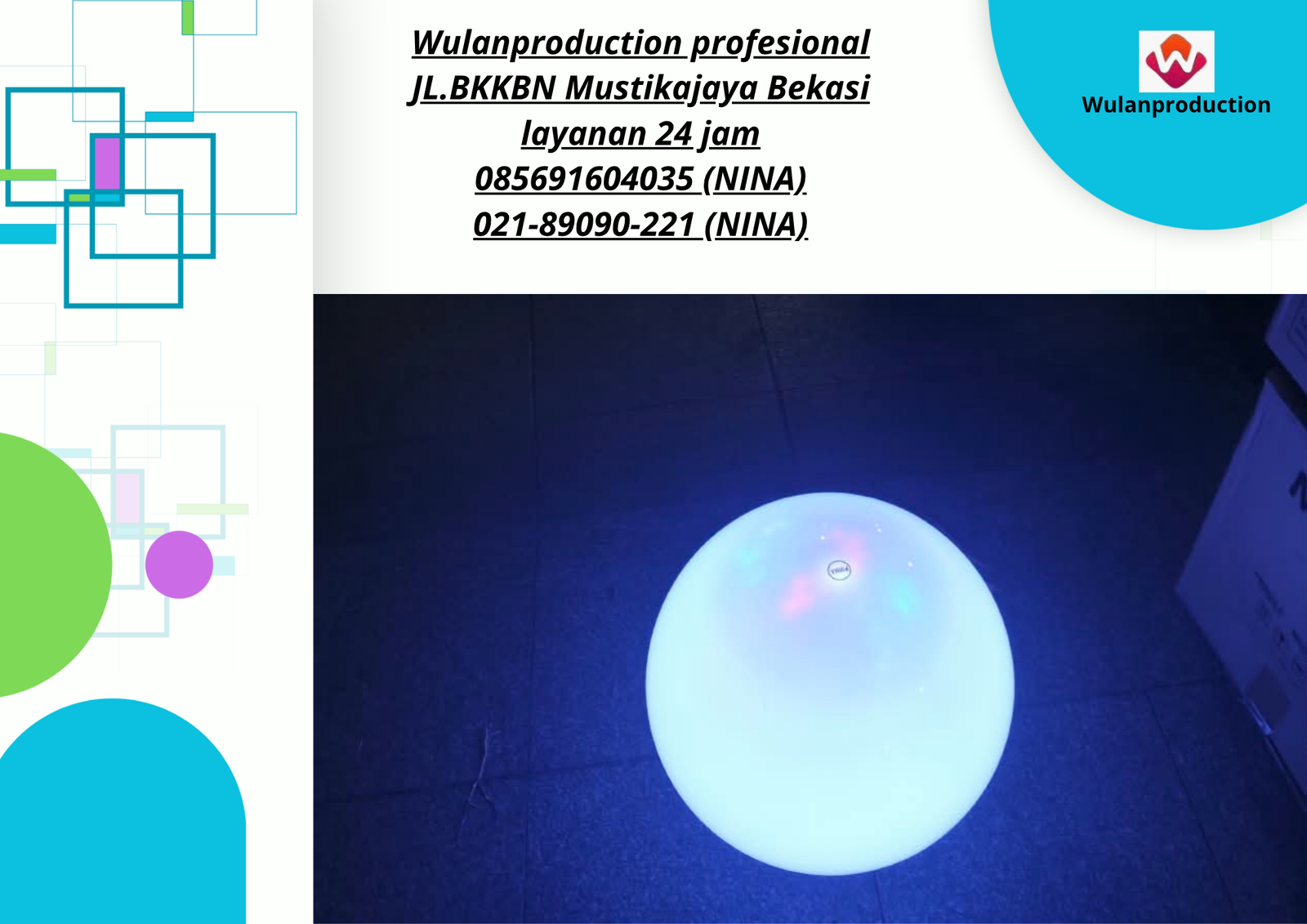Sewa GLOWING BALL Depok (NO.HP 085691604035 / 021-89090-221)