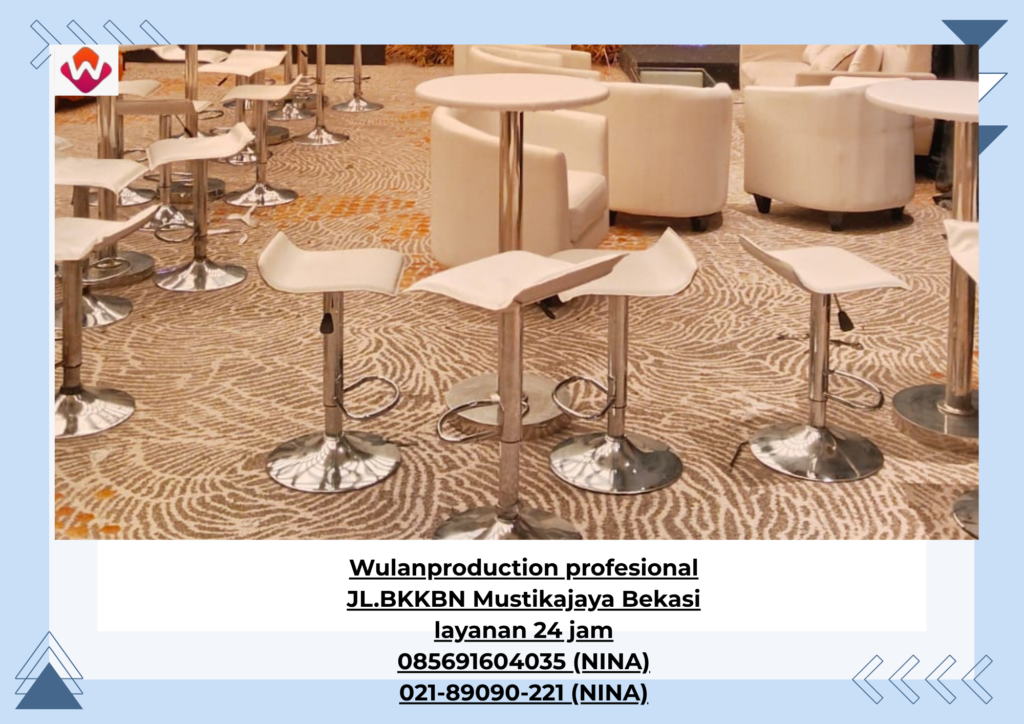 Sewa KURSI BAR Kotak Putih Duren sawit Jakarta (No.HP 085691604035 / 021-89090-221)
