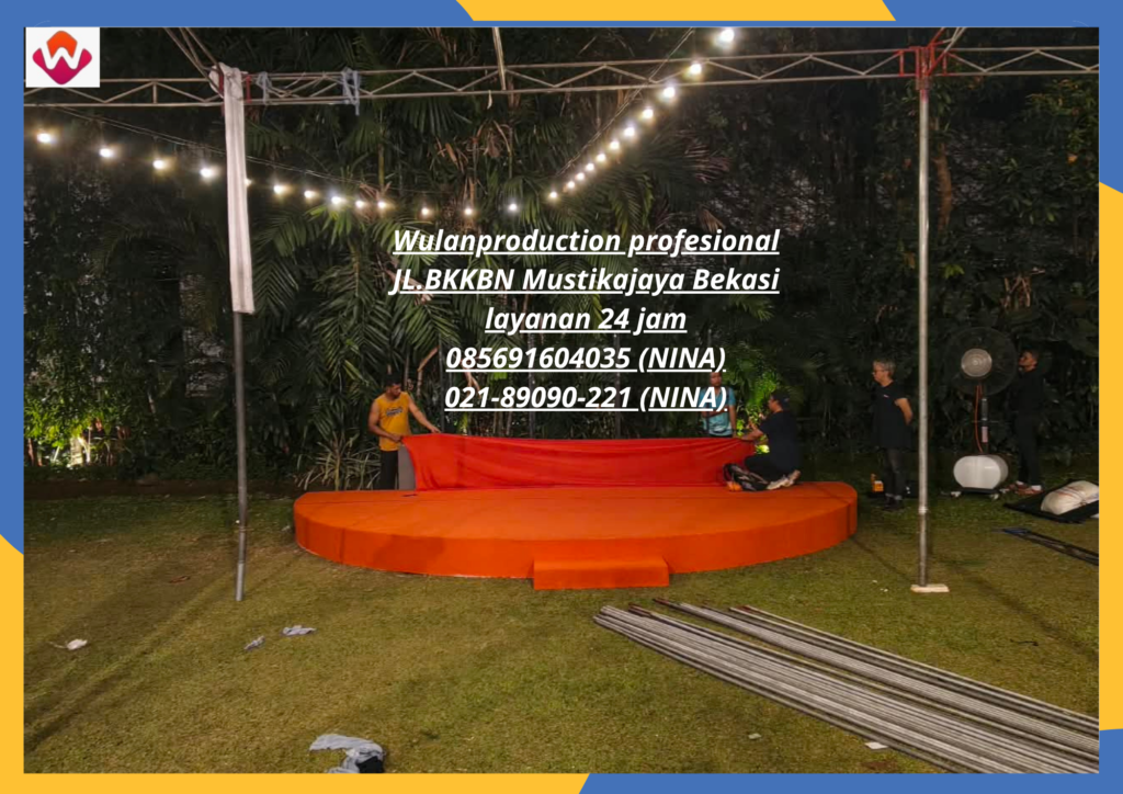 Sewa PANGGUNG Setengah Lingkaran Dan LAMPU GANTUNG Jakarta Selatan