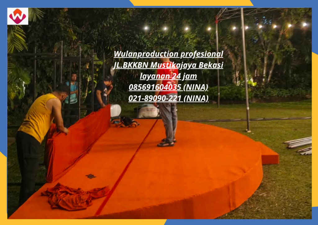 Sewa PANGGUNG Setengah Lingkaran Dan LAMPU GANTUNG Jakarta Selatan