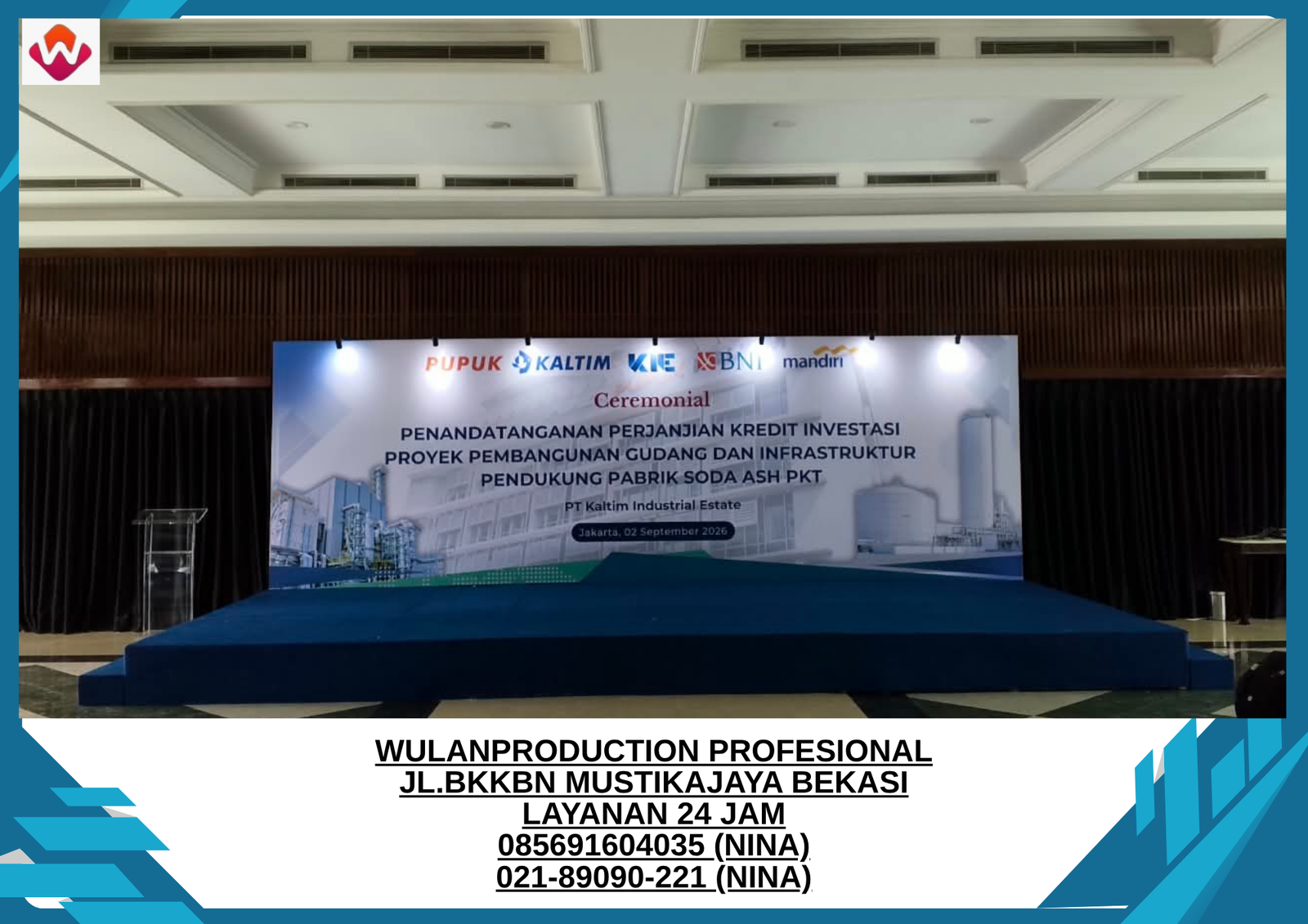 Sewa PANGGUNG dan BACKDROP Customize Jakarta